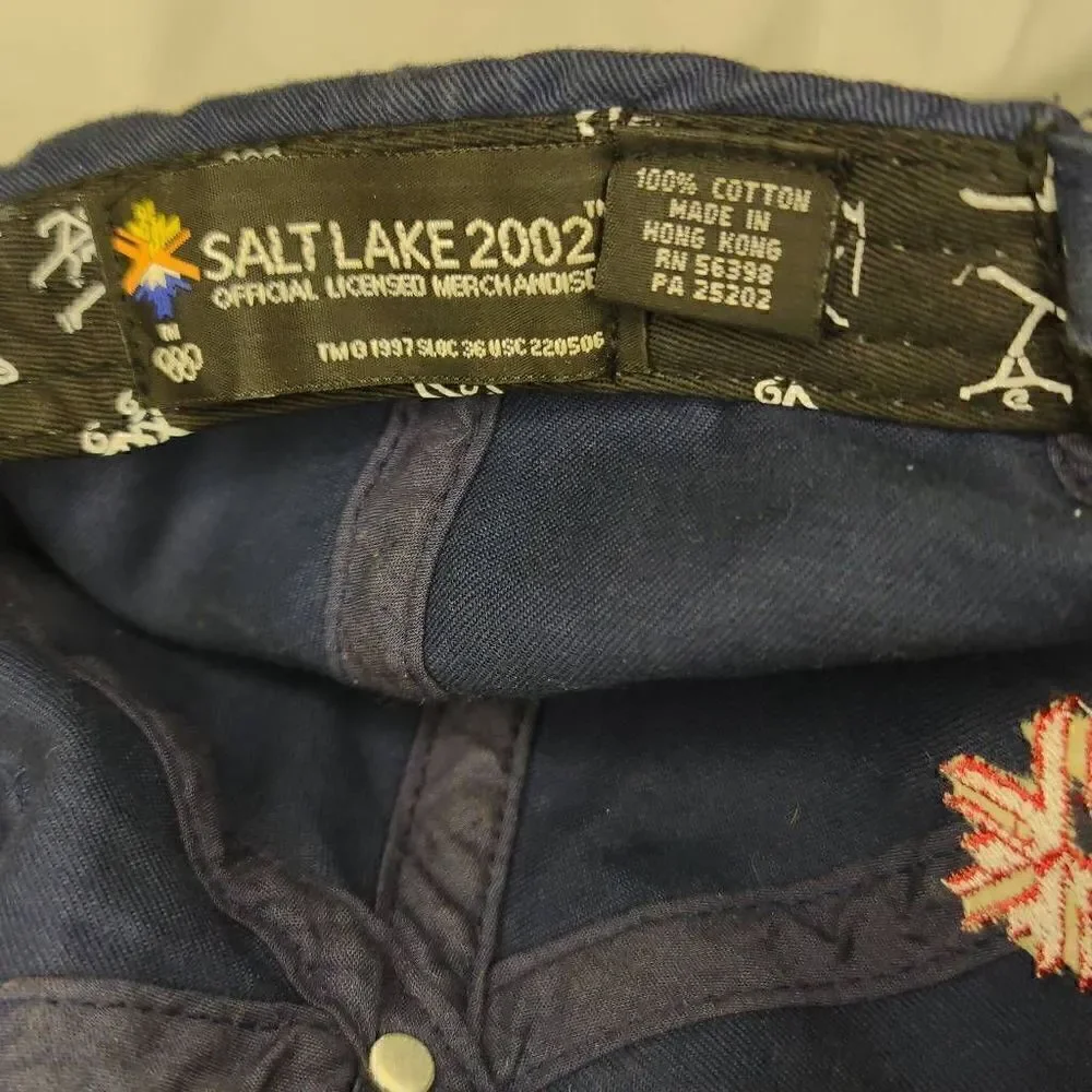 Vintage 2002 American Olympics Salt Lake Official Licensed Merchandise Hat